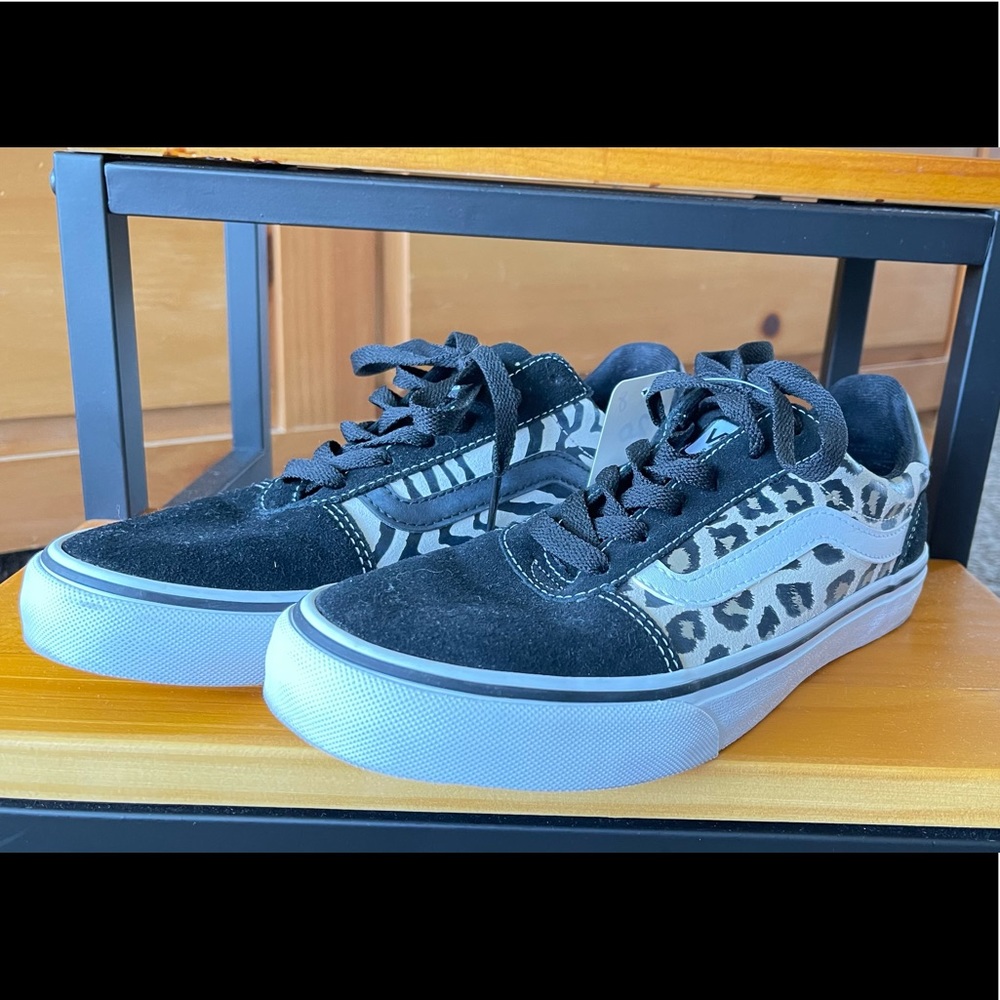 Vans suede multi animal print sneakers